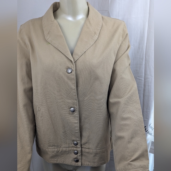 Lauren Ralph Lauren with Floral Embroidered Lapel, Cuffs and Back Size Large - Picture 5 of 8